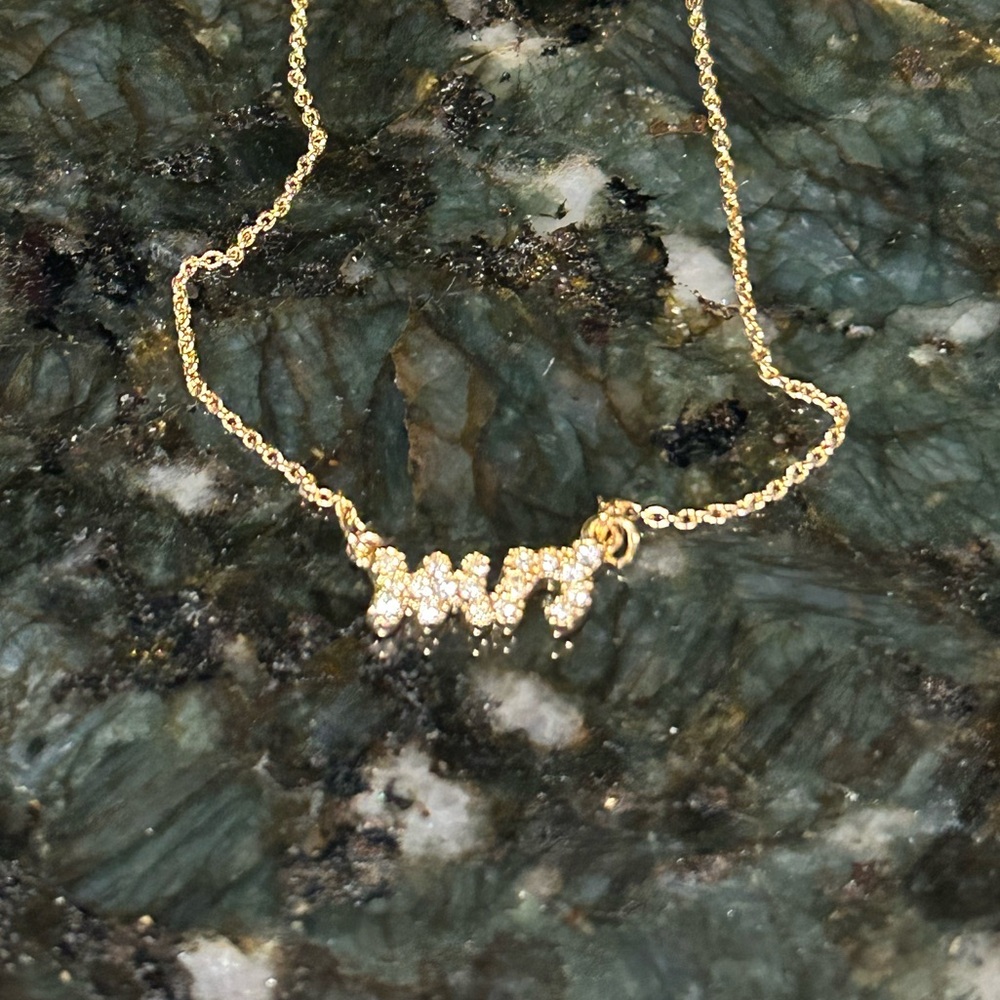 Kate Spade Mrs. Bridal Gold Necklace with Sparkling Accents